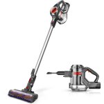MOOSOO Stick Vacuum Cleaner , 4-in-1 Lightweight Cordless Vacuum for Carpet, Hard Floor - XL-618A Red