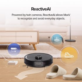 Roborock S6 MaxV Robot Vacuum Cleaner with Reactive AI, Multi-Level Mapping (Refurbished )
