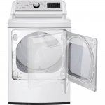 LG DLG7301WE 7.3 Cu. Ft. White Ultra Large Capacity Smart Top Load Gas Dryer