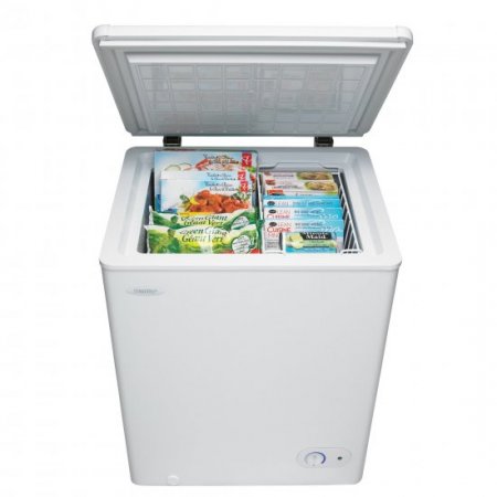 Danby 3.8 Cubic Feet Compact Size Mini Upright Deep Freezer Storage Chest, White