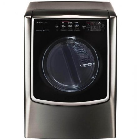 LG DLGX9501K 9.0 cu. Ft. Black Stainless Front Load Gas Dryer with TurboSteam