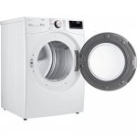 LG DLGX4001W 7.4 Cu. Ft. White Ultra Large Capacity Smart Front Load Gas Dryer