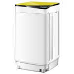 Full Automatic Washing Machine 7.7 lbs Washer, Spinner Germicidal UV Light Yellow