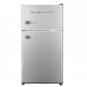 Frigidaire, 3.2 CU FT. Capacity 2 Door Compact Refrigerator with Chrome Trim , EFR391, Platinum