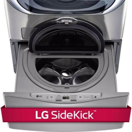 LG WD100CV 1.0 Cu. Ft. Graphite SideKick™ Pedestal Washer