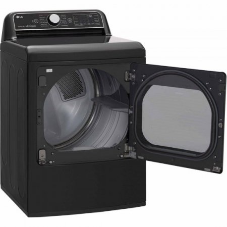 LG DLEX7900BE 7.3 Cu. Ft. Smart Wi-Fi Enabled Electric Dryer with TurboSteam - Black Steel