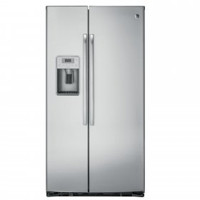 GE Appliances PZS22MSKSS 36 Inch Freestanding Counter Depth Side by Side Refrigerator Stainless Steel