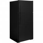 GE GTS17DTNRBB 28 Inch Black Freestanding Top Freezer Refrigerator, 16.63 cu. ft. Total Capacity, 3 Wire Shelves, 4.03 cu. ft. Freezer Capacity, Crisper Drawer, Frost Free Defrost, ADA Compliant