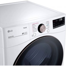 LG DLEX4000W 7.4 cu. ft. Ultra Large Capacity Smart wi-fi Enabled Front Load Electric Dryer with TurboSteam™ and