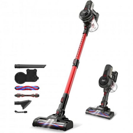 INSE Stick Vacuum Cleaner Cordless Extendable and Lightweight