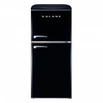 Galanz 4.0 cu ft Retro Two Door Refrigerator, Black
