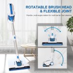 MOOSOO Corded Stick Vacuum, 4 in 1 Stick Vacuum Cleaner with 17Kpa Powerful Suction Rotatable Motorized Led Brush Head