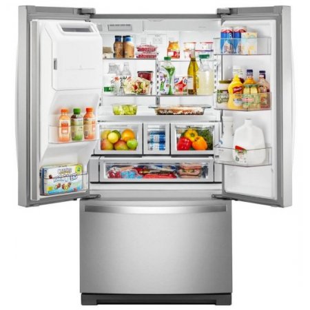 Whirlpool WRF757SDHZ 27 Cu. Ft. Stainless Steel Wide French Door Refrigerator