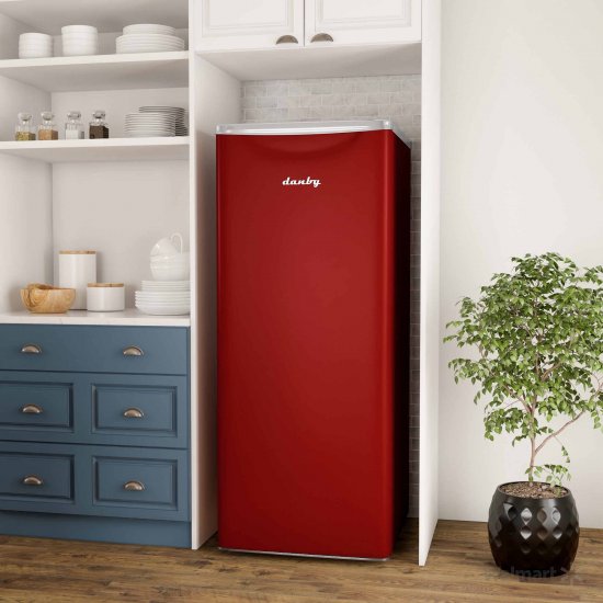 Danby 11.0 Cu Ft. All Refrigerator in Metallic Red, Retro Look DAR110A3LDB