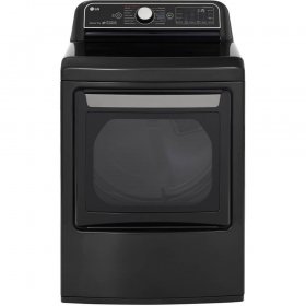 LG DLEX7900BE 7.3 Cu. Ft. Smart Wi-Fi Enabled Electric Dryer with TurboSteam - Black Steel