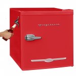 Frigidaire 1.6 Cu Ft. Retro Compact Refrigerator with Side Bottle Opener EFR176, Red