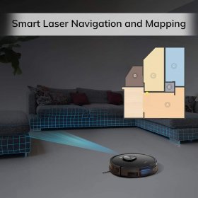 ILIFE A10-W Mopping, Robot Vacuum and Mop 2-in-1, Wi-Fi, Smart Laser Navigation, 2-in-1 Roller Brush