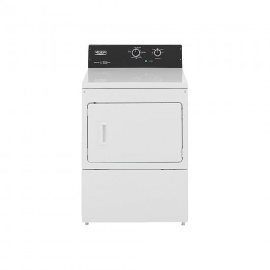 Maytag Commercial MGDP575GW - Dryer - freestanding - width: 27 in - depth: 29.3 in - height: 42.5 in - front loading - white