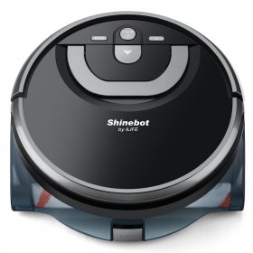 ILIFE Shinebot 400S Mop Robot, Wet Scrubbing & Floor Washing XL Water Tank Zig-Zag Path for Hard Floor