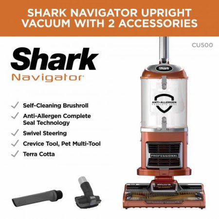 Shark Navigator Upright Vacuum with Self-Cleaning Brushroll, CU500