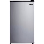 Magic Chef 3.5 Cu Ft Mini Refrigerator with Freezer MCBR350S2, Stainless