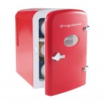 Frigidaire Portable Retro 6 Can Mini Personal Beverage Refrigerator, EFMIS129, Red