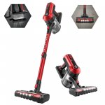 MOOSOO Stick Vacuum, 23Kpa Powerful Suction, 4 in 1 Lightweight Cordless Vacuum Cleaner with Brushless Motor