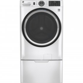 GE GFW550SSNWW 28" Front Load Washer with 4.8 cu. ft. Capacity UltraFresh Vent System with OdorBlock Microban Antimicrobial Technology and Built-in WiFi in White