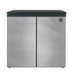 RCA 5.5 Cu. ft. Side by Side 2 Door Refrigerator/Freezer RFR551, Stainless Steel