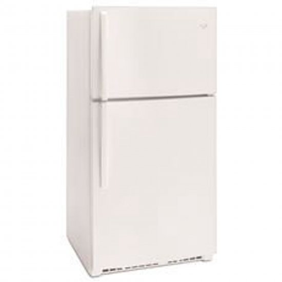 WHIRLPOOL 21.3 CU. FT. TOP FREEZER REFRIGERATOR, WHITE, REVERSIBLE DOOR SWING