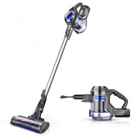 Moosoo 4 in 1 Stick Vacuum Lightweight Stick Blue