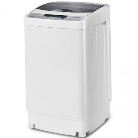 Portable Compact Washing Machine 1.34 Cu.ft Spin Washer Drain Pump 8 Water Level