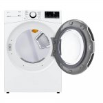 LG DLE3600W 7.4 cu. ft. Ultra Large Capacity Smart wi-fi Enabled White Front Load Electric Dryer with Built-In Intellig