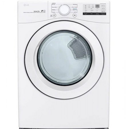 LG DLE3400W 7.4 Cu. Ft. White Front Load Electric Dryer