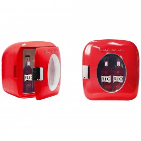 Frigidaire Portable Retro 12-Can Mini Fridge EFMIS462-RED, Red - Manufacturer Refurbished