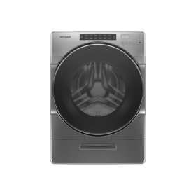 Whirlpool WFW6620HC - Washing machine - freestanding - width: 27 in - depth: 31.6 in - height: 38.6 in - front loading - 4.5 cu. ft - chrome shadow