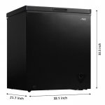 Arctic King 7 Cu ft Chest Freezer, Black