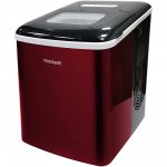 Frigidaire Stainless-Steel 26-lb. Bullet-Shaped Ice Maker - Red