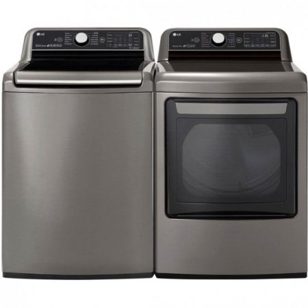 LG DLEX7800VE 7.3 Cu. Ft. Smart Wi-Fi Enabled Electric Dryer with TurboSteam - Graphite Steel