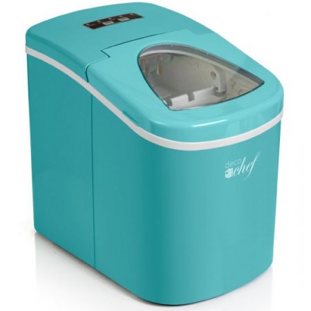 Deco Chef IMTQA Compact Electric Ice Maker Turquoise (Renewed)