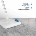 Moosoo Lightweight Corded Stick Vacuum, 17Kpa Strong Suction Handheld and Stick 2 in 1 Vacuum Cleaner for Hard Floor Pet Hair