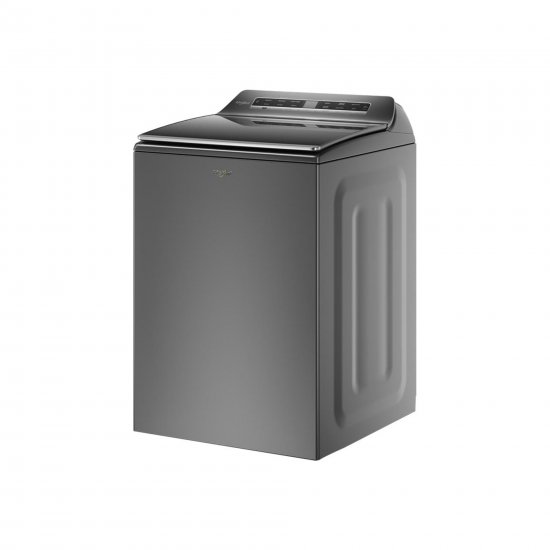 Whirlpool WTW7120HC - Washing machine - freestanding - width: 27.2 in - depth: 27.9 in - height: 42.5 in - top loading - 5.3 cu. ft - 850 rpm - chrome shadow