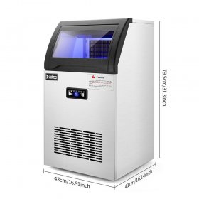 Ktaxon 120V/60Hz Automatic Ice Machine for Restaurant Bar Cafe