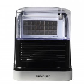 Frigidaire 33LBS Large Capacity Clear Square Ice Compact Ice Maker, EFIC229, BLACK