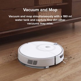 Roborock E5 Mop Robot Vacuum and Mop, 2500Pa Strong Suction Robotic Vacuum Cleaner, APP Control(White)