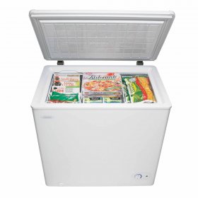 Danby DCF055A2WDB-3 5.5 cu. ft. Chest Freezer, Garage Ready White Deep Freezer with Basket, Perfect for Dorm, Mud Room, Basement, Kitchen
