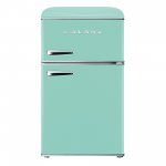 Galanz GLR31TGNER 3.1 Cu. Ft. Retro Compact Refrigerator True Top Freezer, Green