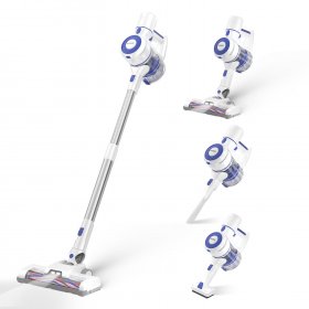 GeeMo Stick Vacuum Cleaner, 4 in 1 Cordless Vacuum with 150w Motor for Hard Floor, pet Hair, Carpet - E3