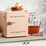 Frigidaire 1.6 Cu ft. Retro Compact Refrigerator with Side Bottle Opener, Coral