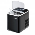 Costway Portable Countertop Ice Maker Machine 44Lbs/24H Self-Clean w/Scoop Black